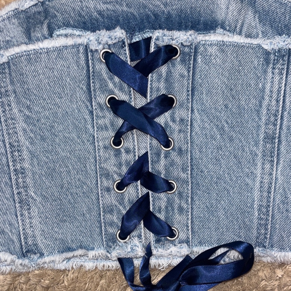 Pacsun Supernova Denim Corset - Picture 5 of 6
